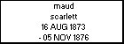 maud scarlett