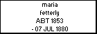 maria fetterly