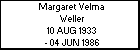 Margaret Velma Weller