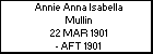 Annie Anna Isabella Mullin