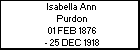Isabella Ann Purdon