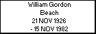 William Gordon Beach
