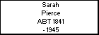 Sarah Pierce