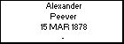 Alexander Peever