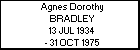 Agnes Dorothy BRADLEY