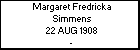 Margaret Fredricka Simmens