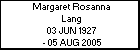 Margaret Rosanna Lang