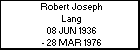 Robert Joseph Lang