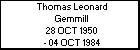 Thomas Leonard Gemmill