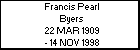 Francis Pearl Byers