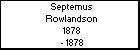 Septemus Rowlandson