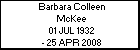 Barbara Colleen McKee
