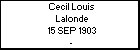 Cecil Louis Lalonde