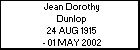 Jean Dorothy Dunlop
