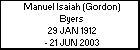 Manuel Isaiah (Gordon) Byers