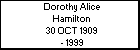 Dorothy Alice Hamilton