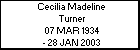 Cecilia Madeline Turner