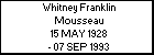 Whitney Franklin Mousseau