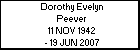 Dorothy Evelyn Peever