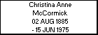 Christina Anne McCormick