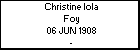 Christine Iola Foy