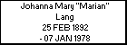 Johanna Mary 
