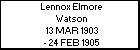 Lennox Elmore Watson