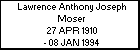 Lawrence Anthony Joseph Moser