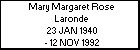 Mary Margaret Rose Laronde