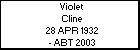 Violet Cline
