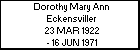 Dorothy Mary Ann Eckensviller