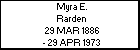 Myra E. Rarden