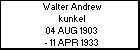 Walter Andrew kunkel