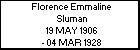 Florence Emmaline Sluman