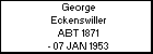 George Eckenswiller