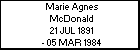 Marie Agnes McDonald