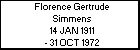 Florence Gertrude Simmens