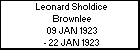 Leonard Sholdice Brownlee