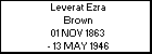 Leverat Ezra Brown