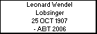 Leonard Wendel Lobsinger