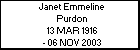 Janet Emmeline Purdon