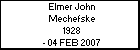 Elmer John Mechefske