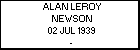 ALAN LEROY NEWSON
