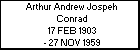Arthur Andrew Jospeh Conrad