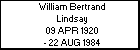 William Bertrand Lindsay