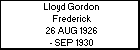 Lloyd Gordon Frederick