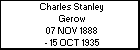 Charles Stanley Gerow