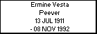 Ermine Vesta Peever