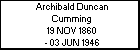 Archibald Duncan Cumming