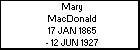 Mary MacDonald